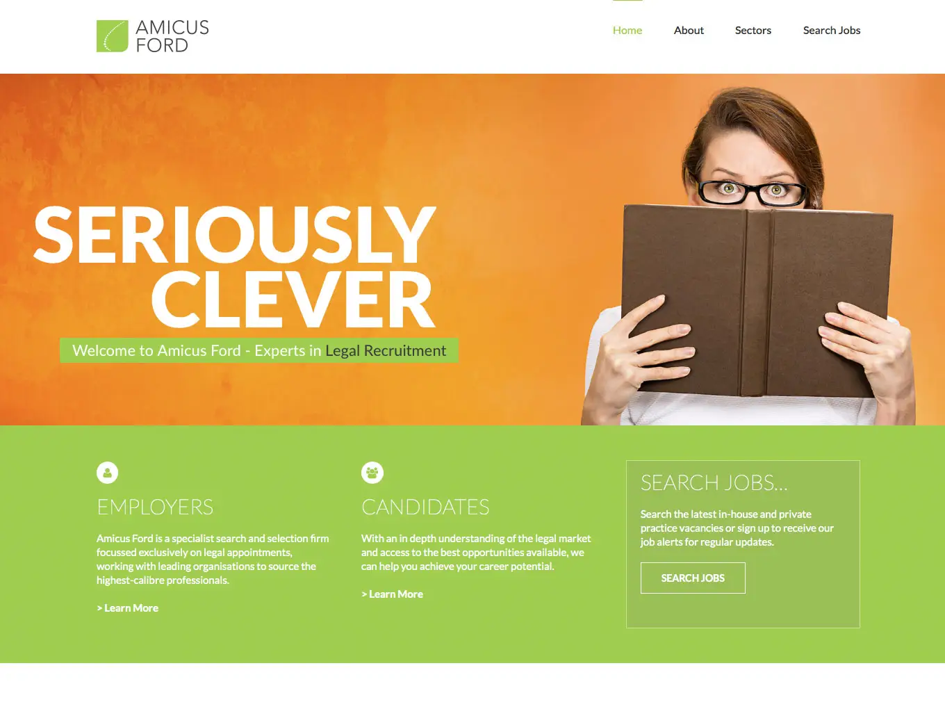 Branding and Website Design for Legal Recruitment Firm Amicus Ford