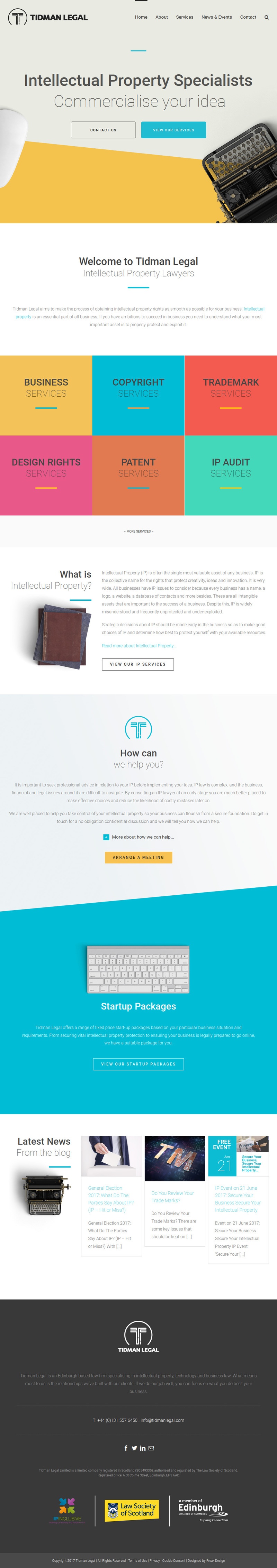 Bold Branding for a Modern IP Law Firm – Tidman Legal
