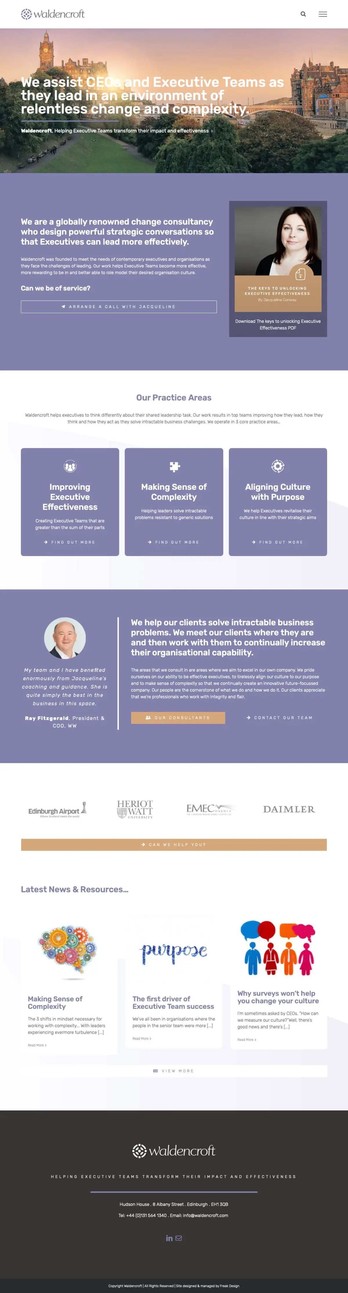 Brand Identity & Website Design for Leadership Consultancy