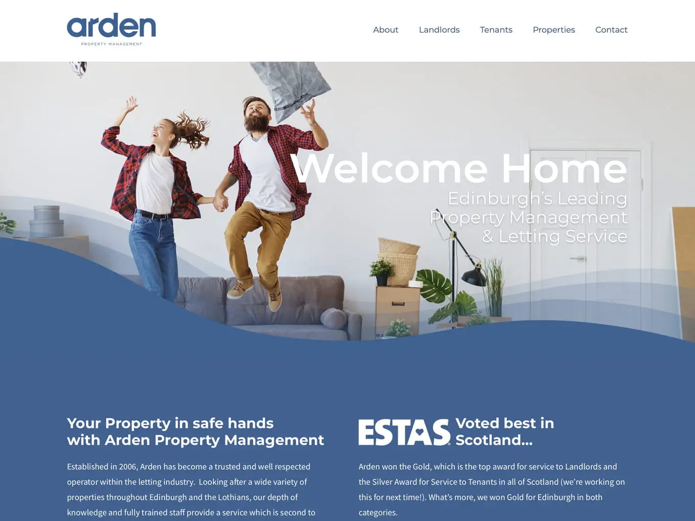 Arden Property Management website design