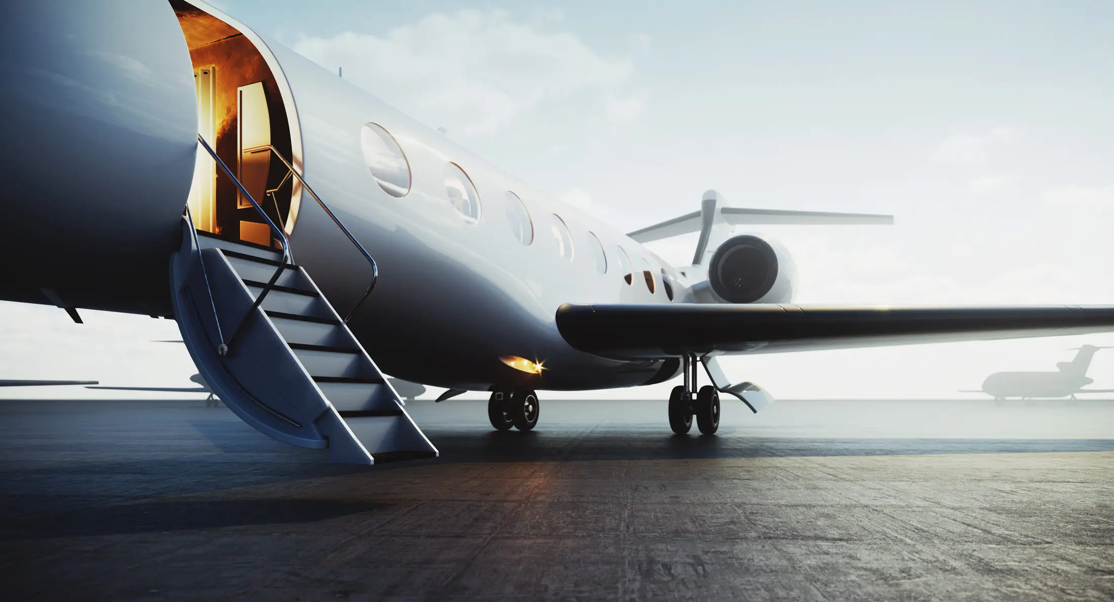 Brand and website design for an ambitious private aviation startup
