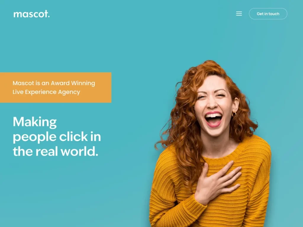 Mascot PR company website design