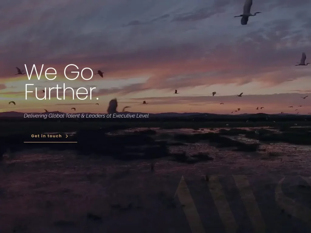 AWS Executive Recruitment website design on wordpress