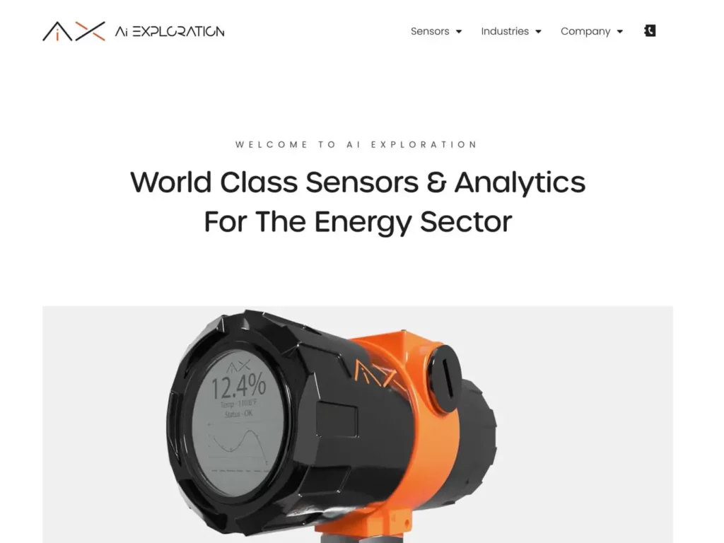 Ai Exploration engineering website design