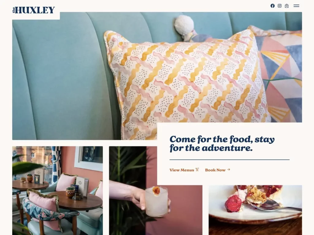 Great bar and restaurant website design in Wordpress