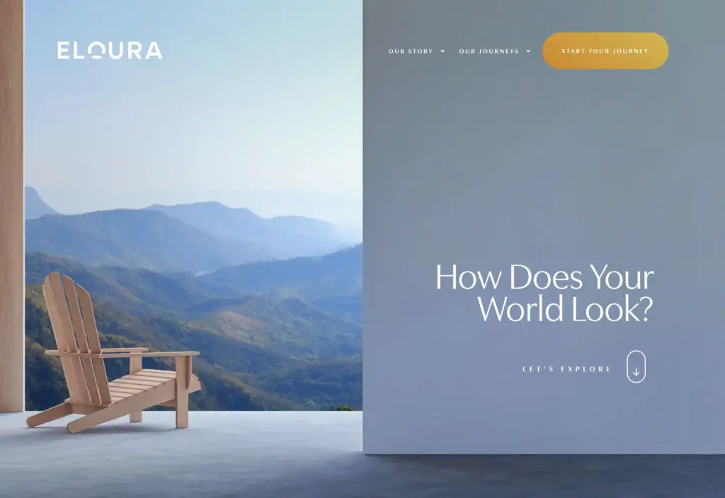 amazing website design for travel holiday luxury company