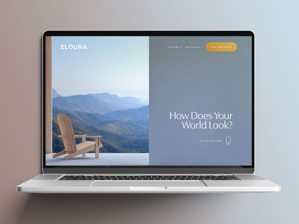 Luxury travel agency website design on wordpress